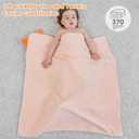 Mooreeke 2 Pack Toddler Towels - 100% Cotton Toddler Hooded Towels - Soft Baby Bath Towel with Hood for Newborn - Comfort Towel for Baby Girls and Boys - Animal Shaped (Puppy & Fox)