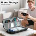 DIGIROOT Switch Case for Nintendo Switch 2 (2025) and Switch / OLED, Portable Travel Carrying Case, Slim Hard Shell Protective for Switch 2 Accessories with 10 Game Card Slots (Black)