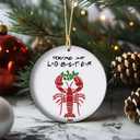 Youre My Lobster Ornament Friends TV Show Gift Anniversary Present for Partner Husband Wife Ceramic Keepsake Couples Christmas Decor (V12)