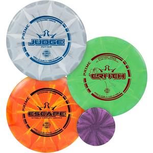 Dynamic Discs Prime Burst 3-Disc Golf Set | Includes Putter, Midrange, Driver, Mini Marker | 170-176g | Starter Disc Golf Accessories for Men | Great Beginner Kit for New Players & Amateurs
