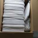Spiareal Wedding Chiavari Chair Cushion 15 x 15 Inch Seat Cushion Dining Chair Pads with Ties Non Slip Memory Foam Kitchen Chair Pad for Wood Resin Chiavari Chairs Party Decor(White, 24 Pieces)