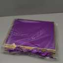 ReliThick 12 Pack 12 Pack Metallic Paper Gift Bag with Handles and Tissue Paper 11.8 x 10 x 4'' Thank You Favor Bag for Christmas Thanksgiving Wedding Bridesmaid 5 Senses Gifts (Dark Purple,Gold)