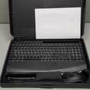 SABLUTE Wireless Keyboard and Mouse Combo, Rechargeable 4000mAh Light up Quiet Keyboard with Wrist Rest & Phone Holder, Ergonomic Silent Typing for PC/Mac/Laptop/Windows/Chrome OS (Black)