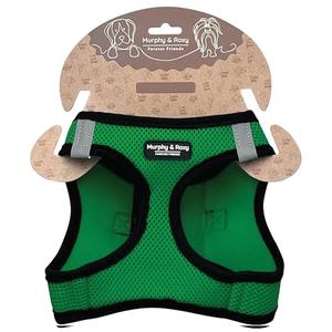 Murphy & Roxy No-Pull Dog Harness – Adjustable Vest Harness with Reflective Trim for Small to Medium Dog Breeds – Heavy-Duty and Comfortable for Walking, Training for Pets, Green (Size XS)