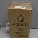 AQUAFIT 64 oz Water Bottle with Time Marker - Straw & Chug Lid - BPA Free Half Gallon Gym Water Bottle with Handle - Big Gallon Jug (Clarity, 64 Ounces)