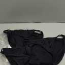 Vanity Fair Women's Illumination String Bikini Panties, Silky Stretch & Satin Trim (8, 3 Pack - Midnight Black)