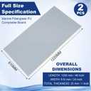 2 Pack Marine Composite Board, Fiberglass Reinforced Panel 2x4 Ft DIY Panel