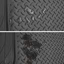 PIC AUTO Heavy Duty Cargo Liner, Trimmable All-Weather Rubber Trunk Mat for Cars, SUVs, Vans & Trucks, Anti-Slip Backing, Durable Protection, Large, Black
