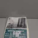 HOMEIDEAS Non-See-Through Ivory Privacy Sheer Curtains, 52 X 72 Inches Long 2 Panels Sheer Curtains Light Filtering Window Drapes for Bedroom Living Room