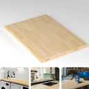 Butcher Block Counter Top, Durable and Sturdy Birch Solid Hardwood Countertop, Washer/ Laundry Countertop, Table Top, Unfinished, 1.5" Thickness, 25"W x 36"L