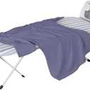 Honey-Can-Do Folding Tabletop Ironing Board with Iron Rest, Blue, 32” L x 12” W, Steel Frame