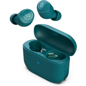 JLab Go Air Pop True Wireless Bluetooth Earbuds & Charging Case, Teal, Dual Connect, IPX4 Sweat Resistance, Bluetooth 5 Connection, 3 EQ Sound Settings Signature, Balanced, Bass Boost