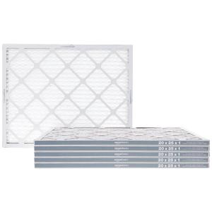 6 x Amazon Basics 20x25x1 Air Filter 6-Pack, MERV 11 AC Furnace Filters, Dust, Pet, Allergy Control, Electrostatic, Removes Lint (Actual Size: 19.75" x 24.75" x 0.75")