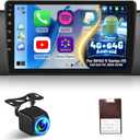 [Qualcomm 8 Core 4+64G] Car Radio for BMW 5 Series X5 E39 E53 M5 1996-2006 - Wireless Carplay and Android Auto - 9 Inch 1280*720 IPS Touchscreen Android 15 Car Stereo - DSP/GPS/SWC + AHD Backup Camera