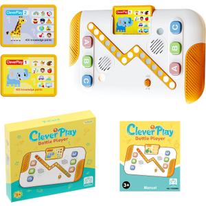 3 x Educational Toys for Kids 3-7 Years Old, Interactive Quiz Battle Game with 800 Questions, 2-Player Learning Toy, Montessori Brain Training, Autism Sensory Speech Therapy Gift for Toddler Boys Girls