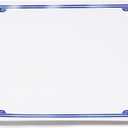 PaperDirect Majestic Specialty Certificates, 50 Sheets 28lb White Paper, 8" x 11", Emossed Blue Foil Accents Border, Perfect for Awards, Students, Employees, Volunteers, Course Completion, Diplomas