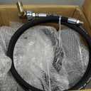 M MINGLE High Pressure Washer Hose Reel 150ft, Heavy Duty Steel Hose Reel, Manual Crank Power Washer Hose Reel with 3/8" Pressure Wash Whip Hose, Swivel Arm and Mounting Bracket, 4000 PSI