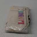 Kolewo4ever 3 Pieces Corduroy School Backpack Set Preppy Book Corduroy Chenille Letter Bookbag with Lunch Bag and Pencil Pouch for Teen Girls Women Laptop Backpack College Bookbags (Beige)