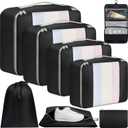 BAGAIL 6 Set/8 Set/10 Set Packing Cubes Various Sizes Packing Organizer for Travel Accessories Luggage Carry On Suitcase