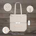 TOPDesign 12-Pack Cotton Tote Bags with 4" Gusset, 15"x16"x4" Economical Lightweight Reusable Grocery Shopping Cloth Bags, Bulk Blank Plain Totes for DIY, Vinyl, Sublimation, Gift (Natural)