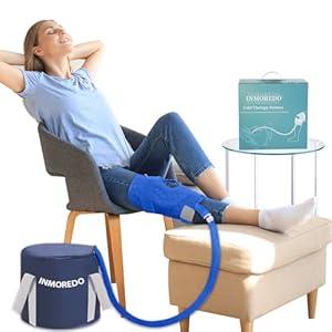 Inmoredo Cold Therapy Machine, Programable Ice Therapy Machine, for Knee Replacement, Post-Surgery Recovery, ACL, Pain Relief, for Sports Injuries, Sprains, Reduce Swelling, Knee Pad
