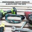 UKNOW Safety Goggles Over Glasses - Anti-Fog Clear Lens - ANSI Z87.1 Certified Eye Protection for Lab Work, Industrial Use