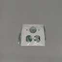 Leviton 88046 2-Gang 1-Duplex 1-Single 1.406-Inch Diameter, Device Combination Wallplate, Painted Metal, Device Mount, White