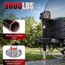 Kohree Electric Trailer Jack 9000 lbs, 12V A-Frame Power Tongue Jack | 22" Lift, Heavy Duty RV Camper Travel Trailer Jack with Manual Crank Handle & Weatherproof Cover & Wiring