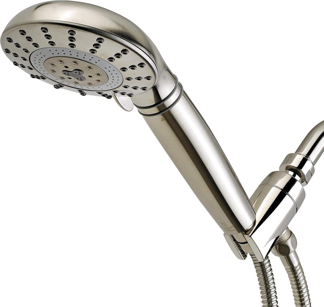 Sprite Showers Pure 7-Setting Filtered 1.75GPM Shower Handle in Brushed Nickel