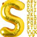 WELLIN Gold Balloons, 4 leterls , 3-S 1-U