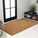 JONATHAN Y CHG100A-34 Peater Classic Casual Commerical Natural Coir Light Brown 3 ft. x 4 ft. Doormat for Entrance, Front Door, Entryway