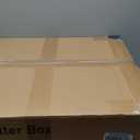 XXXL Stainless Steel Sifting Litter Box with Lid, 28'' L × 20'' W Extra Large Sifting Cat Litter Box for Pine Pellets & Big Cats & Multiple Cats, Metal Pellet Sifter Litter Pan System for Odor Control