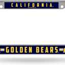 Rico Industries NCAA Unisex-Adult Standard Chrome License Plate Frame (6 x 12.25-inches, Team Color)