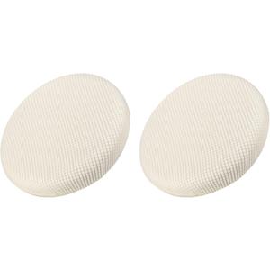 uxcell 2pcs Upgraded Round Bar Stool Covers, Round Chair Covers Dia.12-14", for Bar Stool Slipcovers White