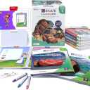 BYJU’S Learning: Disney, 1st Grade Premium Edition (App + 8 Workbooks) Ages 5-7, Featuring Disney & Pixar Characters - Learn Reading, Addition/Subtraction, Writing & Phonics - Osmo Fire base included