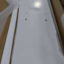 Ball & Cast Hideaway Bed Queen Size Murphy Bed with Ample Storage,Space-Saving Wall-Mounted Design Cabinets Bedframe w/Chevron Stripes,Hydraulic Lift System,for Apartment,White