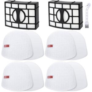 Vacuum Filter Replacement for Shark Navigator Zero-M Lift-Away Speed Upright ZU560 ZU561 ZU562 ZU572 UV650 UV725 ZU660 CU530 ZD400 ZD402 ZD201, 2 Post Filters + 4 Foam & Felt Filters