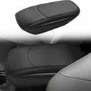 Muslogy Center Console Armrest Cover Fit for Toyota 4Runner 2010-2024 Accessories, Comfort Armrest Pad Console Lid Cushion Vegan Leather Regular Thick