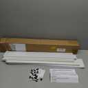 Double Row Curtain Track Ceiling Mounted, Silent Heavy Duty Curtain Track System, Sliding Rails for Curtains, Room Divider for Bedroom Living Room Hospital (Track Ships in Sections with Connectors)