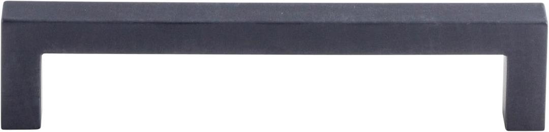 Top Knobs M1159 Nouveau III Collection 5-1/16" Square Bar Pull, Flat Black