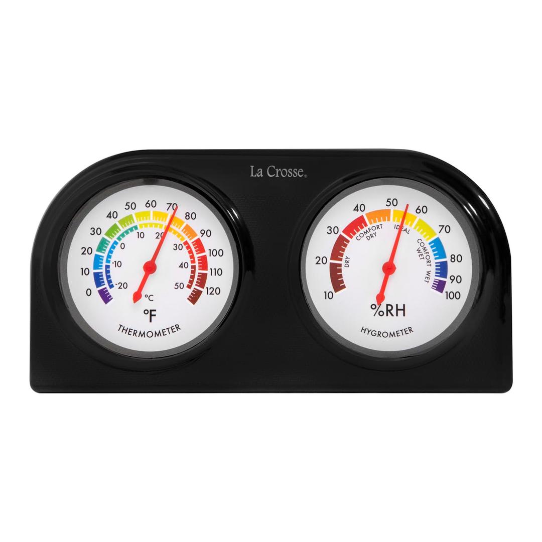La Crosse 104-288 Analog Thermometer and Humidity Gauge