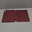 Akkerds Compatible with iPad (A16) 11th Generation Case 11 Inch 2025, for iPad 10th Generation Case 10.9 Inch 2022 with Pencil Holder, Slim Trifold Stand Protective Cover with Soft TPU Back, Wine Red