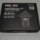 PREXISO 2-in-1 Stud Finder with Laser Level, Rechargeable Multi Surface Cross Line Laser & Wall Stud Scanners Tool for Hanging Frames & Picture, Wood Ac Wire Metal Studs Joist Pipe Detection