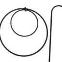 Luxshiny Garden Iron Shepherd Hook Outdoor Ground Inserted Plant Hanger for Lanterns Flower Pots and Decor Heavy Duty Resistant for Weddings and Patios