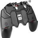 DELAM Mobile Game Controller for iPhone & Android, Pubg Mobile Controller Phone Triggers for Gaming, Gaming Grip Joystick Gamepad Shoot Aim Keys for 4.7-6.5" Phone
