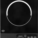 Portable Induction Cooktop, 1200W Sensor Touch Electric Induction Cooker Hot Plate, 6.7" Heating Coil, 9 Power 9 Temperature Setting Countertop Burner with Timer