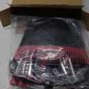 Broom with Dustpan Combo Set 54" Long Handle Adjustable Length Stainless Steel Broomstick Standing Dust Pan and Broom Set for Office Home Kitchen Lobby Floor Cleaning (Red and Black)