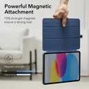 ESR for iPad(A16) 11th/10th Generation Case(2025/2022,10.9 Inch), Convenient Magnetic Attachment, Two-Way Trifold Stand, Lightweight Protection, Auto Sleep/Wake, Rebound Series, Blue