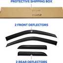 Window Visors Rain Guards for 2009-2018 Dodge Ram 1500 Quad Cab, Out-Channel Window Vent Wind Deflectors Visors Shades for 2019-2023 Ram 1500 Extended Cab Classic Model