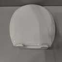 Toilet Seat Round Soft Close16.5'', Toilet Lid Slow Close Quiet No Slam, Easy Installation & ReleaseSafe PP Material Easy Clean, Comfortable Ergonomic Design, 2 Years Support, White Plastic